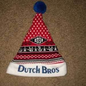 Dutch Bros Snap Back Santa Hat